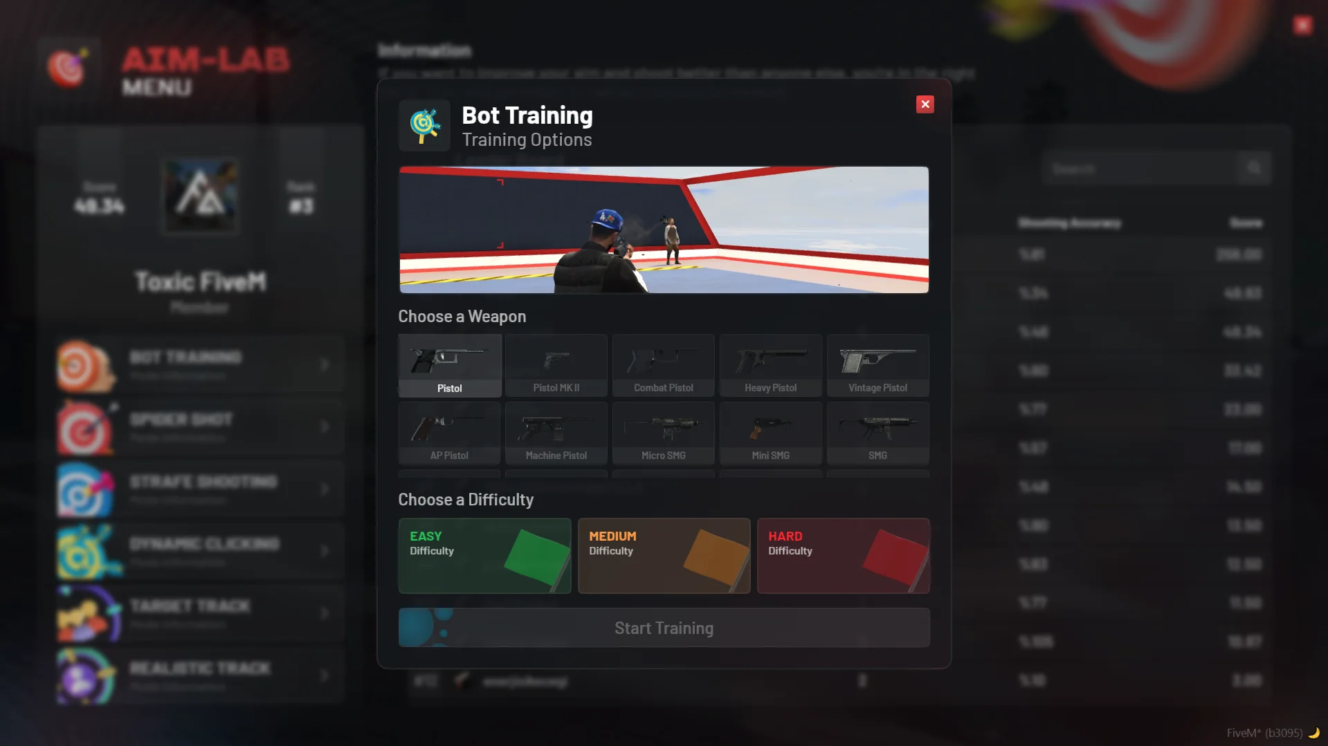 Fivem Traning mode script