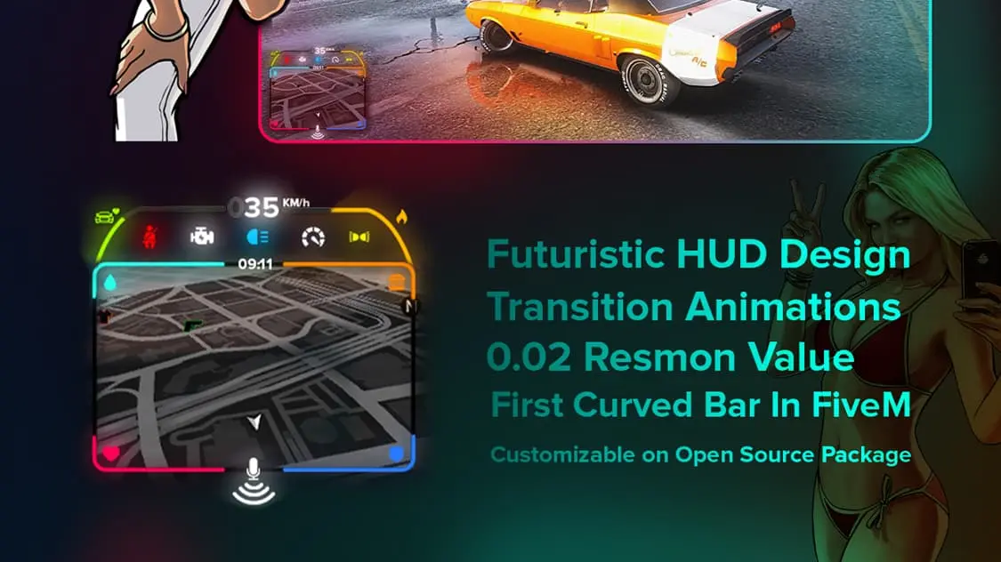 FiveM CodeM Venice HUD – Free & Open-Source Modern UI