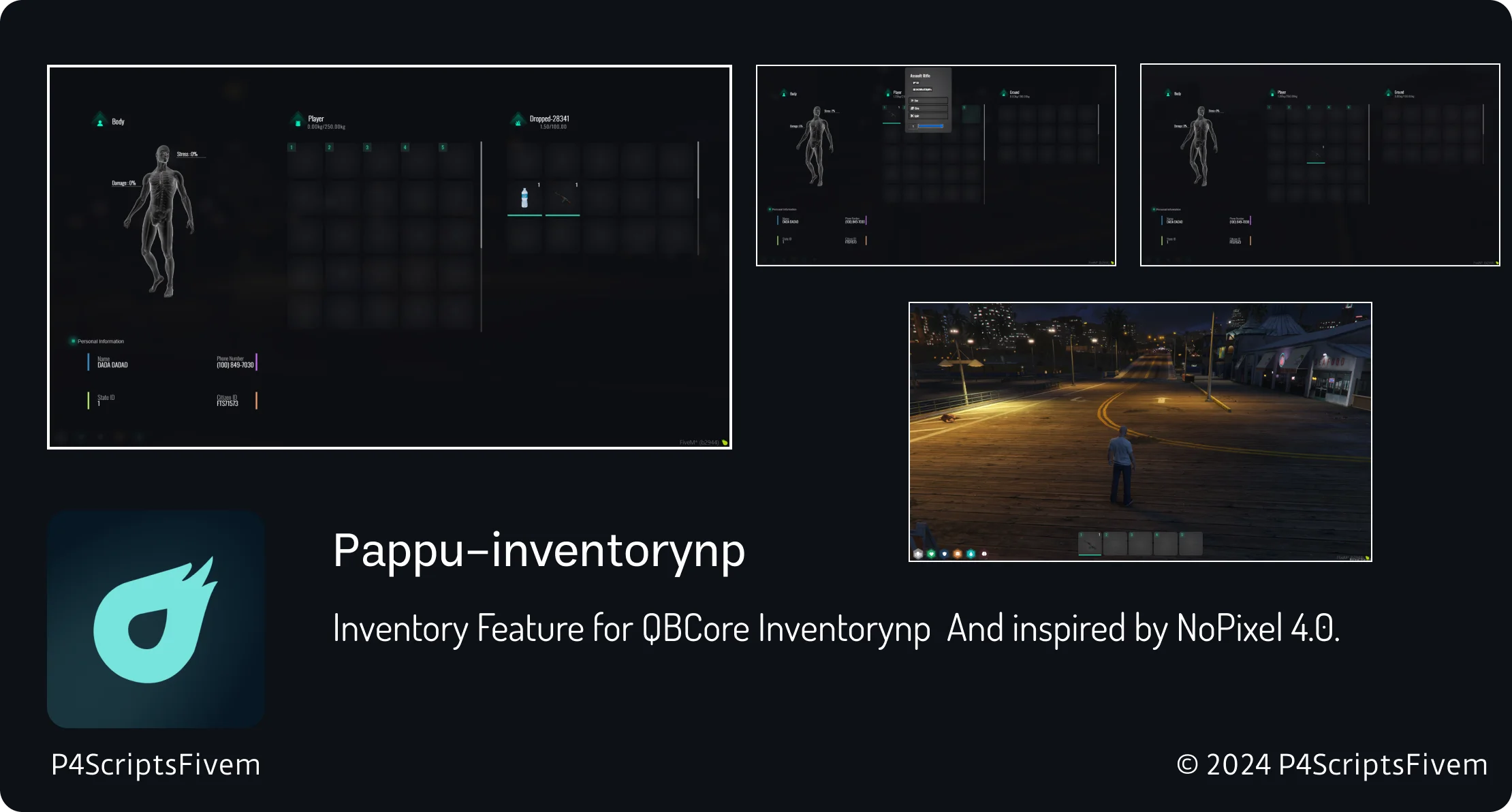 NoPixel-Inspired Inventory Script – Advanced QB Inventory for Fivem