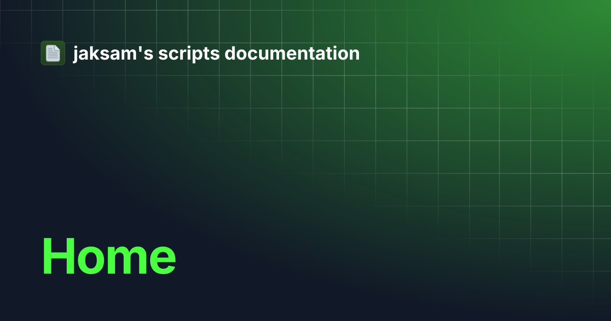 documentation.jaksam-scripts.com